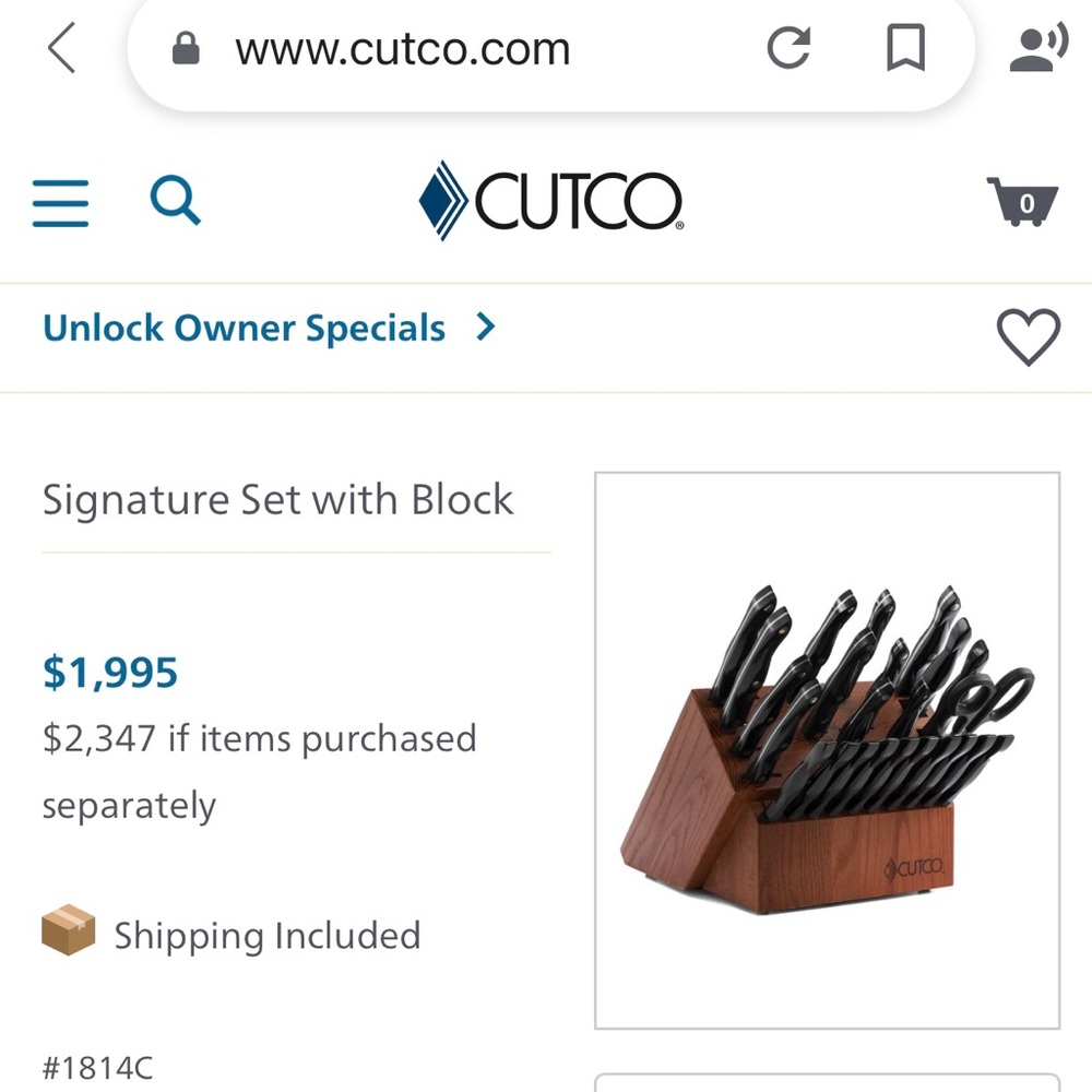 Cutco Signature block set